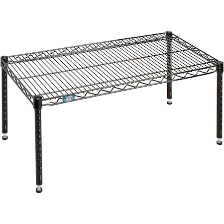 Nexel Black Epoxy Wire Dunnage Rack, 36W x 18D x 14H P1836B